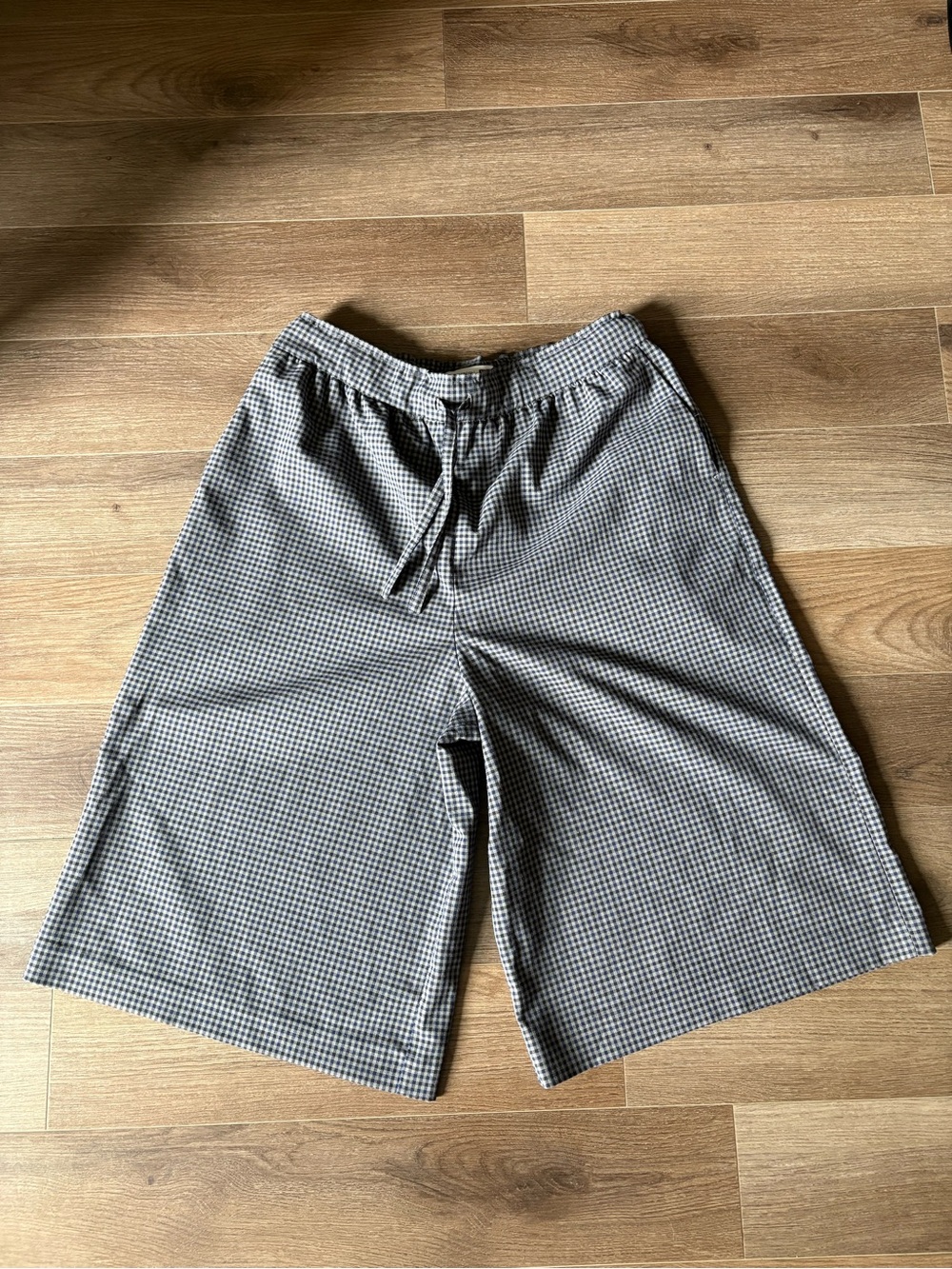 Uniqlo Purple Plaid Drawstrin Shorts